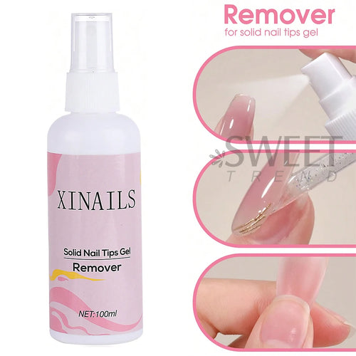 100ml False Nail Tips Solid Adhesives Gel Remover Nail Liquid Easy To