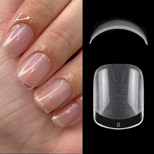 120pcs XXS Extra Short Almond Coffin Nail Tips Half Matte Pre-filed