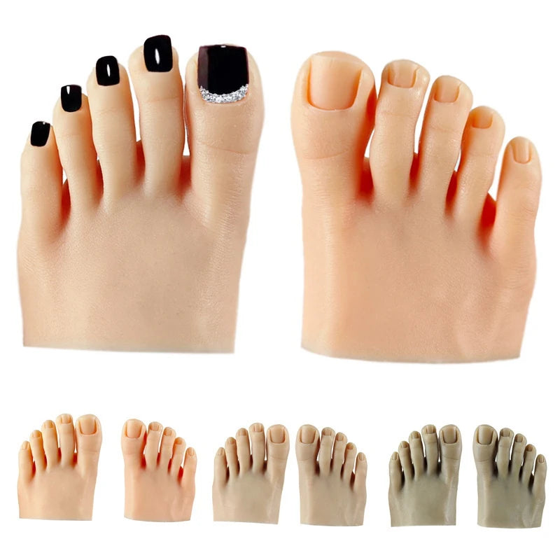 1PC Nail Practice Foot Mannequin with Fake Toes for Pedicure Training