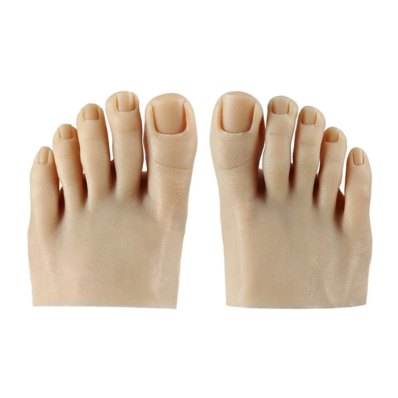 1PC Nail Practice Foot Mannequin with Fake Toes for Pedicure Training