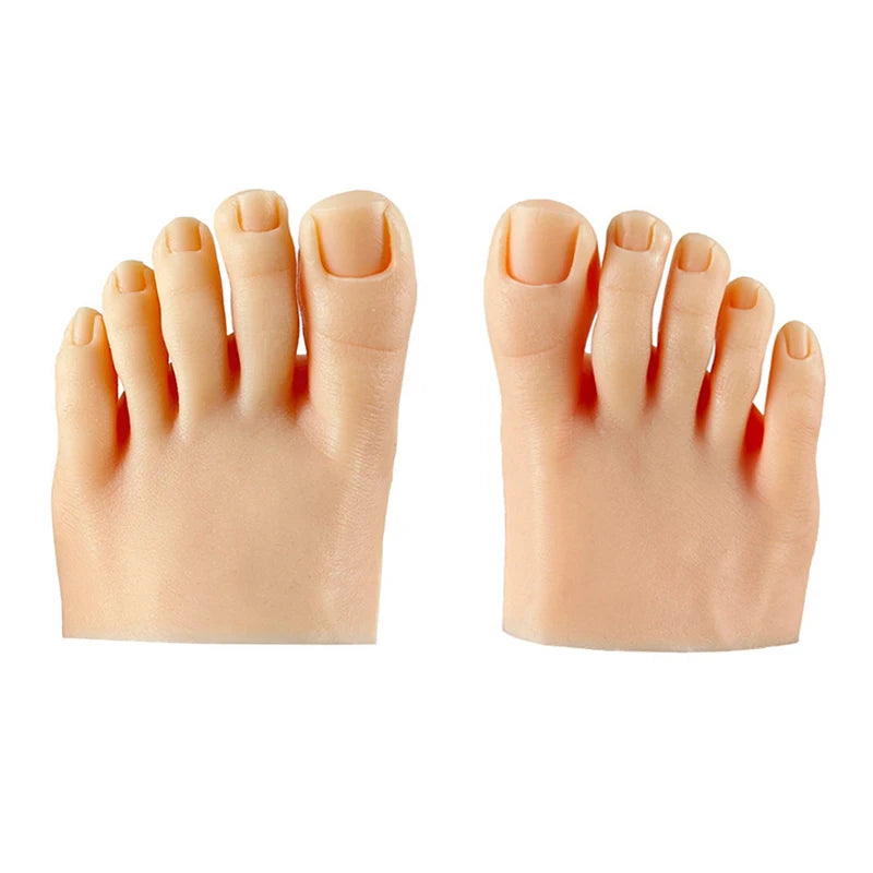 1PC Nail Practice Foot Mannequin with Fake Toes for Pedicure Training