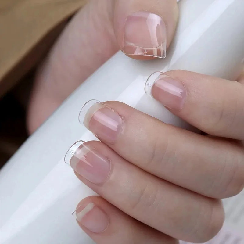 120pcs XXS Extra Short Almond Coffin Nail Tips Half Matte Pre-filed